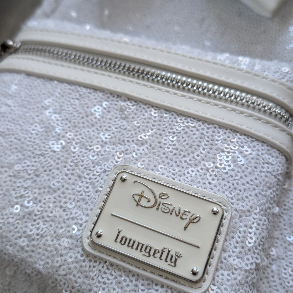 Disney Loungefly White Sequin Women's Bag